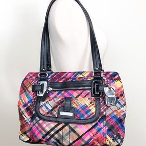 Tyler Rodan Multicolored Plaid Shoulder Bag EUC